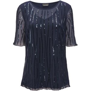 Goldner Shirt  nachtblauw