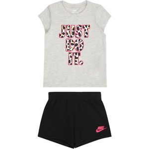 Nike Sportswear Set 'ON THE SPOT'  grijs gemêleerd / pink / zwart / wit