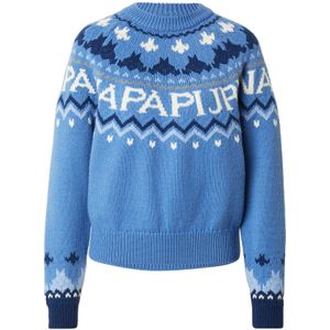 NAPAPIJRI Trui 'FIAMES'  blauw / donkerblauw / grijs / wit