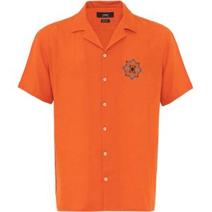 Antioch Overhemd  blauw / bruin / geel / oranje