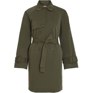 VILA Tussenmantel  donkergroen