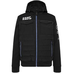 CAMP DAVID Winterjas  blauw / zwart / wit