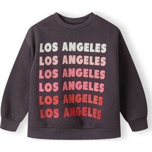 MINOTI Sweatshirt  donkergrijs / pink / wit