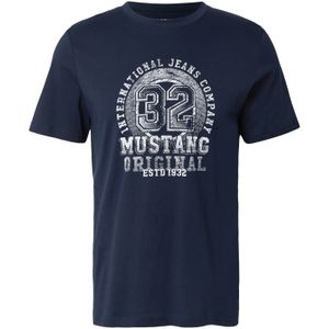 MUSTANG Shirt 'Austin'  navy / wit