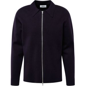 NN07 Gebreid vest 'Harald'  donkerblauw