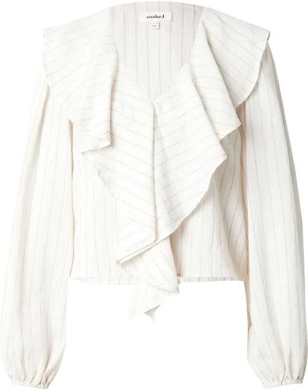 Blouse - Gestreept - Viscose - Lange Mouw - Rechte Zoom