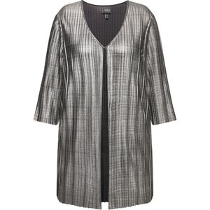 Ulla Popken Gebreid vest  zilvergrijs