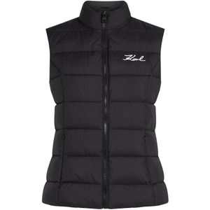 Karl Lagerfeld Bodywarmer 'Gilet'  zwart / wit
