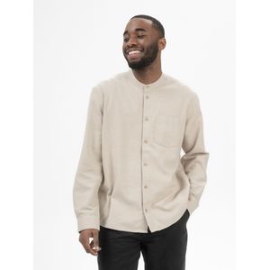 MELA Overhemd 'Jhalak'  beige gemêleerd