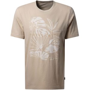 PIERRE CARDIN Shirt  lichtbruin / wit