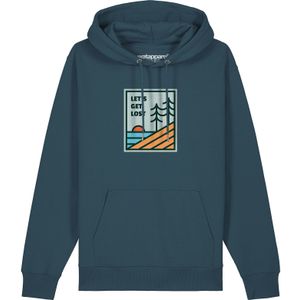 Watapparel Sweatshirt 'Let's Get Lost'  petrol / gemengde kleuren