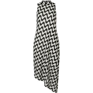 Ana Alcazar Jurk 'Zola'  zwart / wit