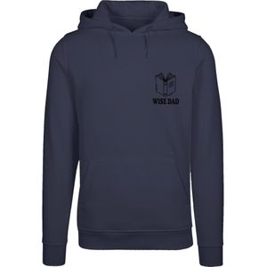 F4NT4STIC Sweatshirt 'Wise Dad Lustiges Vatertagsmotiv Für Schlaue Väter'  donkerblauw / zwart