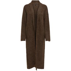 ONLY - ONLAzu - Gebreide Mantel - Donkerbruin