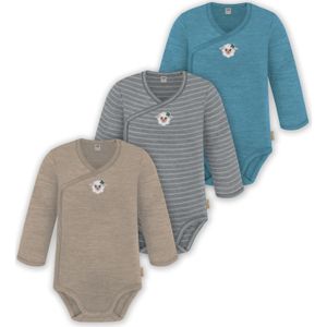 normani Rompertje/body  beige / blauw / grijs