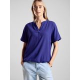 Blouseshirt - Ronde Hals - Licht Transparant - Zachte Viscosemix