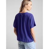 Blouseshirt - Ronde Hals - Licht Transparant - Zachte Viscosemix