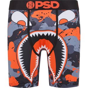 PSD Boxershorts 'Marine'  grijs / oranje / zwart / wit