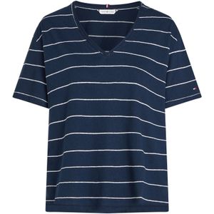 TOMMY HILFIGER Shirt  navy / wit