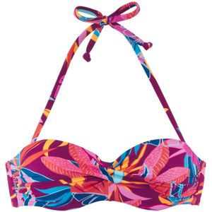 Buffalo - Soleil - Beugelbikinitop - Bes bedrukt - Gewatteerd met Uitneembare Vullingen