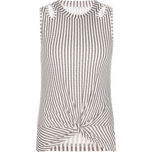 NAEMI Top 'Fashion Look'  antraciet / wit