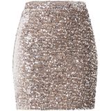 PIECES - PCKAM - Minirok - Brokaat - Zilver