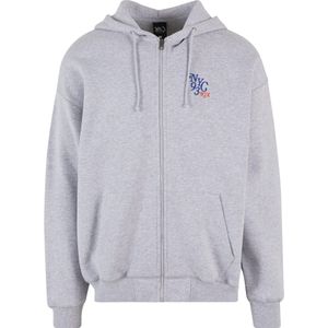 K1X Sweatvest  blauw / grijs gemêleerd / oranje