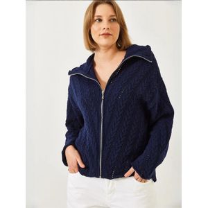 Bianco Lucci Gebreid vest  donkerblauw