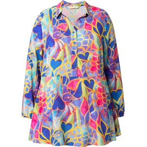 MIAMODA Blouse  blauw / groen / oranje / pink