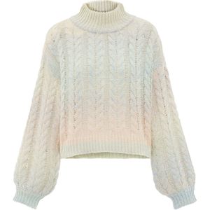 Sookie Trui  sand / pastelblauw / perzik