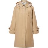 Regular fit functionele lange jas van katoenmix, model 'SADIE'