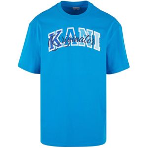 Karl Kani Shirt 'Originator'  marine / azuur / hemelsblauw / wit