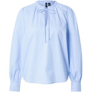 VERO MODA Blouse 'VMDIANA'  lichtblauw / wit