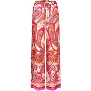 Ana Alcazar Broek 'Wegora'  crème / oranje / fuchsia / rood