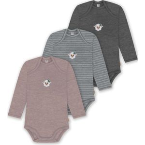 normani Rompertje/body 'Auckland'  beige / grijs / wit