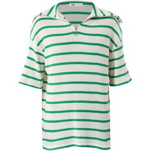 VAMOS CLO Shirt  groen / wit