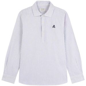 Scalpers Shirt  navy / wit