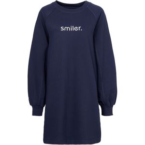 smiler. Sweatshirt 'Nippy'  blauw / wit