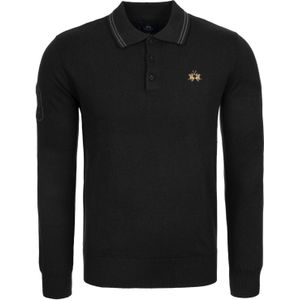 La Martina Trui 'MBS306'  zwart