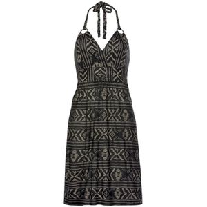 Jerseyjurken - V-hals - Mouwloos - Viscose - Knielengte