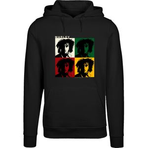 F4NT4STIC Sweatshirt 'Bob Marley'  geel / groen / rood / zwart / wit