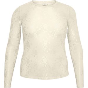 KAFFE CURVE Shirt 'Nikoline'  wit