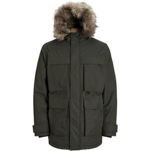 JACK & JONES Tussenparka 'JJStar'  donkergroen