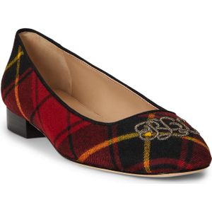 Lauren Ralph Lauren - Ballerina 'Emellie' - Rood/Zwart - Slip-on