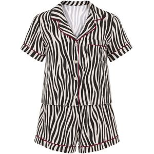 For You Moda Pyjama  zwart / wit