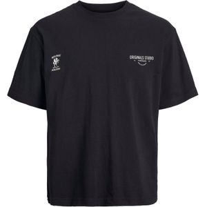 JACK & JONES Shirt  zwart / wit