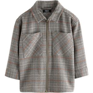 Next Overhemd  grijs / oranje / zwart