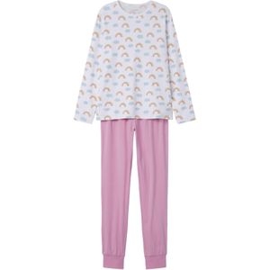 TWO SOON Nachtkledij  smoky blue / mosterd / pink / wit