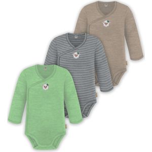 normani Rompertje/body  beige / antraciet / groen