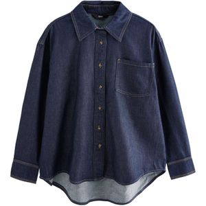 Next - Blouse - Nachtblauw - Klassieke Blouse - Lange Mouw